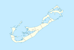 Location of Mangrove Lake in Bermuda.