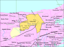 U.S. Census map of Calverton.