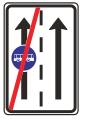 End of bus lane