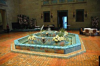 Fountain Court, Joslyn Art Museum (1931), Omaha, Nebraska.