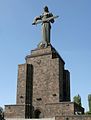 Mother Armenia statue in Yerevan which replaced an earlier statue of Stalin in 1962.