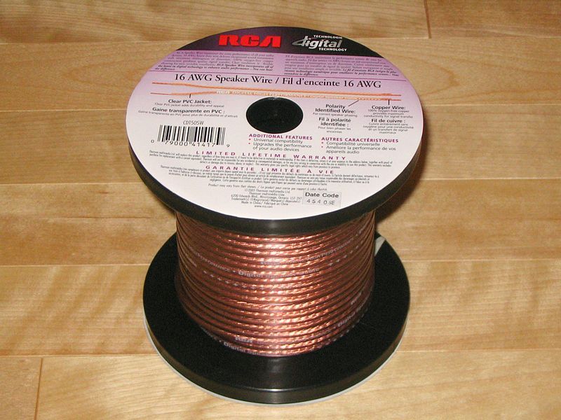 File:Speaker wire.JPG