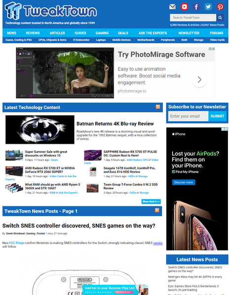 File:TweakTown homepage screenshot.png