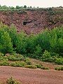 Iron mine at Tzines, with paleolithic mine-tunnel