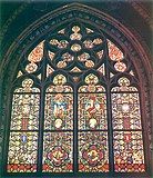 Stained-glass window in the Holy Trinity Chapel