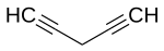 Chemical structure of 1,4-pentadiyne