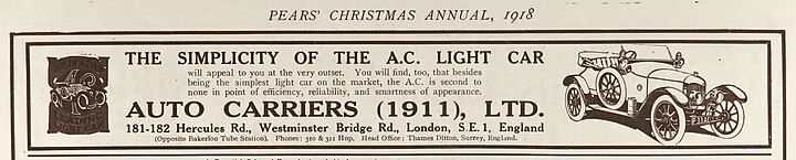 Advert from Pears' Annual Christmas 1920