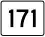 Route 171 marker