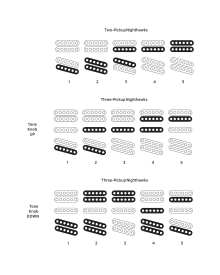 based on Craig418 PNG, based on Gibson USA documentation to show how the pickup controls work on the Nighthawk guitar.