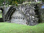 Remains of North-west Corner of Abbey Cloister and Church Wall in St Eustachius' Churchyard