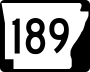 Highway 189 marker