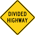 W6-1a Divided highway