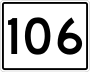 State Route 106 marker