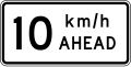 (TW-1B3(10) Road works speed limit ahead - 10 km/h