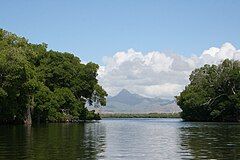 The lagoon looking west towards Peninsula de Macanao