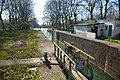 Canal du Midi: Prades Lock and restaurant; Hérault River in background