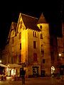 Sarlat french medieval city by night