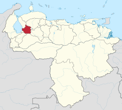 Location within Venezuela