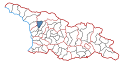 Location of the municipality within Georgia