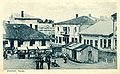 A postcard showing the main square in Zbaraż, ca. 1925.