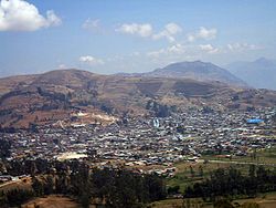 View of Celendín from the top of Jelig