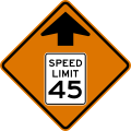 CW3-5 Speed limit ahead