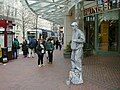 Street performer at Pioneer Place