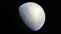 Image 72Artist's rendition of an oxinated fully-frozen Snowball Earth with no remaining liquid surface water. (from History of Earth)