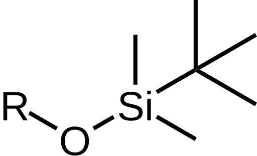 File:TBDMS tert-Butyldimethylsilyl.svg