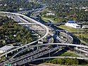 I-10 at the interchange with the West Sam Houston Tollway