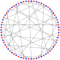 The chromatic number of the Harries–Wong graph is 2.