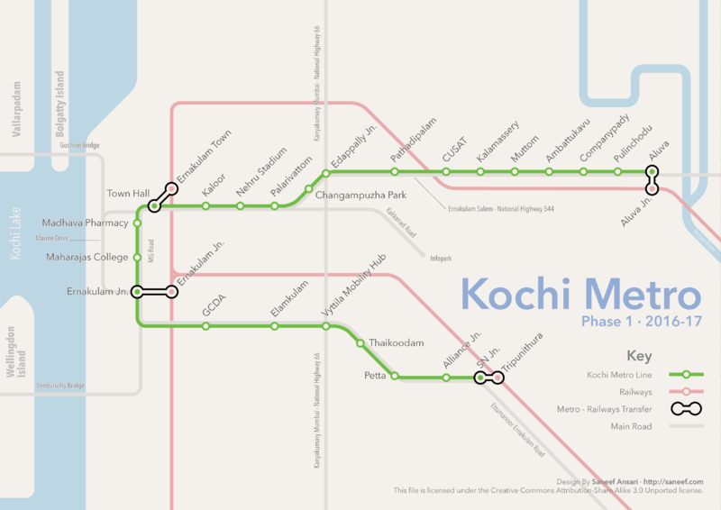 File:Kochi Metro Map.png