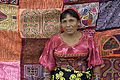 Kuna woman selling molas, Panama City