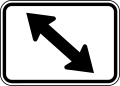 M6-5PL Double Diagonal Left Directional Arrow