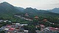 Side-view of the mausoleum (Bird's-eye view from Zhaoling Village)