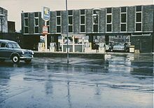 a petrol station