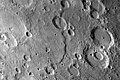 A prominent scarp, Discovery Rupes, photographed during the first flyby.