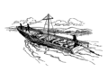 Image 59Most Missourians traveled longer distances by water, and large cargo was transported by bateaux (shown above). (from History of Missouri)