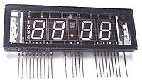 Seven-segment vacuum fluorescent display FUTUBA 4-LT-46ZB3