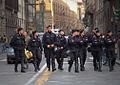 Carabinieri at a demonstration in Florence