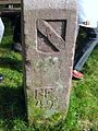 Baden side of a boundary stone on the Border Way (Grenzweg)