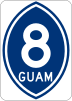 Guam Highway 8 marker