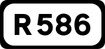 R586 road shield}}