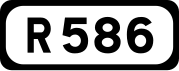 R586 road shield}}