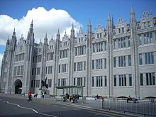 Marischal College as seen from Broad Street, May 2012