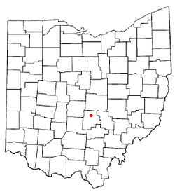 Location of Baltimore, Ohio