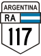 National Route 117 shield}}