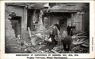 A damaged house at Rugby Terrace.