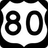 US 80 route marker