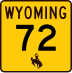 Wyoming Highway 72 marker